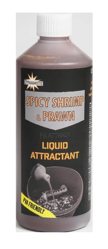 Dynamite Baits SPICY SHRIMP/PRAWN LIQUID 500ml Lockstoff Schnäppchen