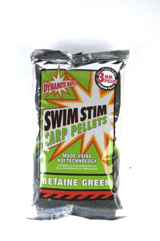 Kracherpreis Dynamite Baits Swim Stim Betaine Green 8mm 900g Pellets Feederpellets Karpfen