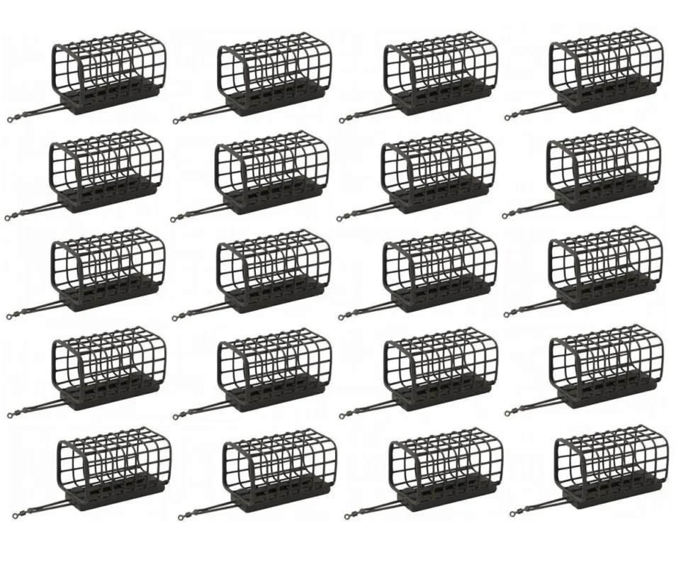 Sonderangebot 20x Daiwa Futterkorb N´ZON Square Cage Feeder S 20g Bulk XXL Packung