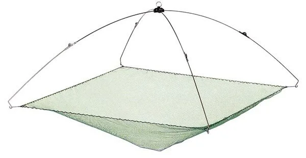 EFT Klapp Senke 1x1m Köderfischsenke Klappbare Senke Netz zum Angeln Knallerangebot