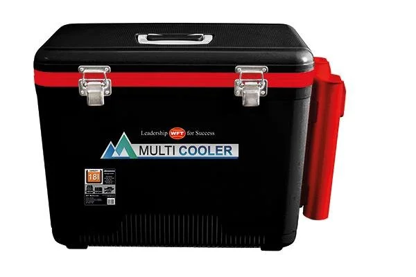 Günstig WFT Multicooler 18L schwarz mit 2 Rutenhaltern rot