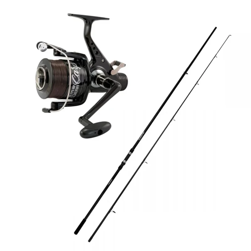 Lineaeffe Karpfencombo 12ft 3,60m 3,00lbs Extreme Carp+ Freilaufrolle + Schnur Super-Preis