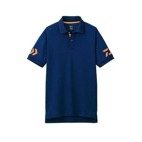 Neu Daiwa DE-7906 Navy X Cherry Tomato Gr. 4XL Polo Shirt Angelshirt Polohemd