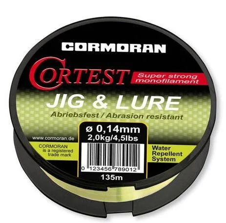 Cormoran Cortest Jig&Lure 135m 0,14mm 2Kg monofile Angelschnur Forellenschnur Must-Have