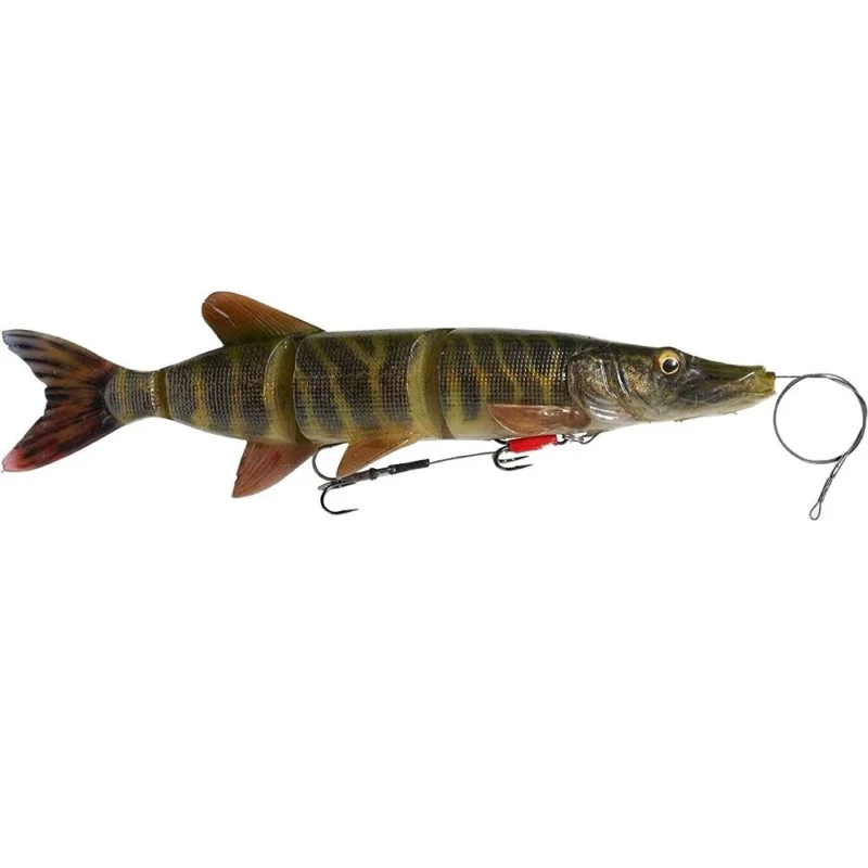 Neu Savage Gear 4D Line Thru Pike 25cm 110g SS 01 Striped Pike Hecht Swimbait Gummi