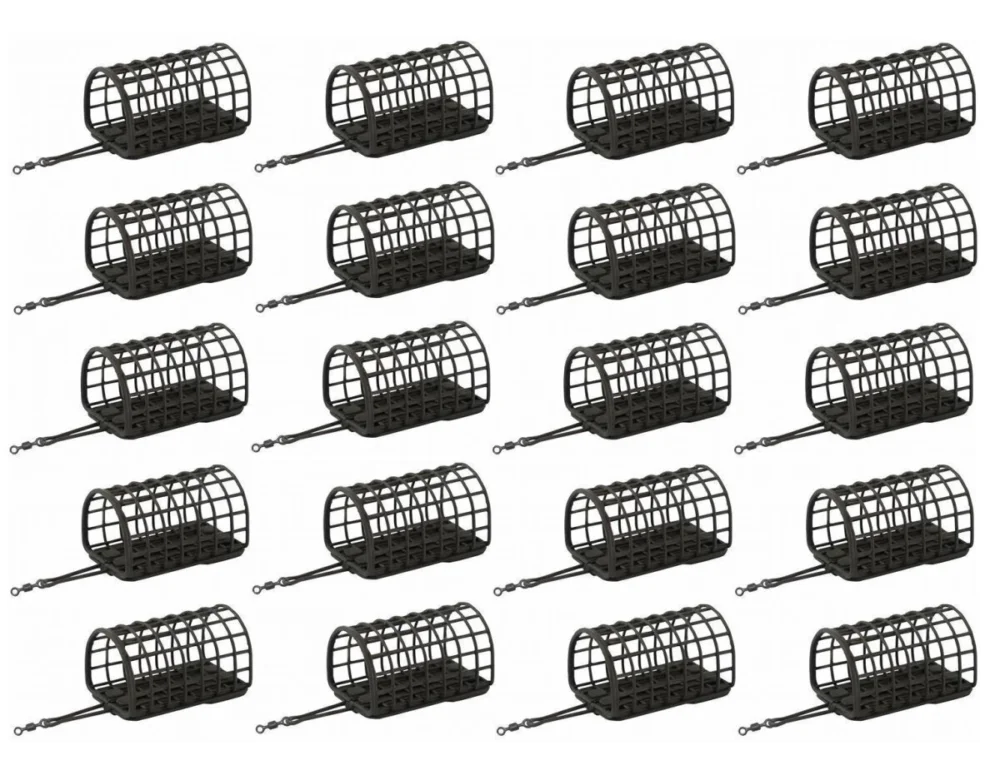 10x Daiwa Futterkorb N´ZON Tunnel Cage Feeder L 100g Bulk XXL Packung Zertifiziert