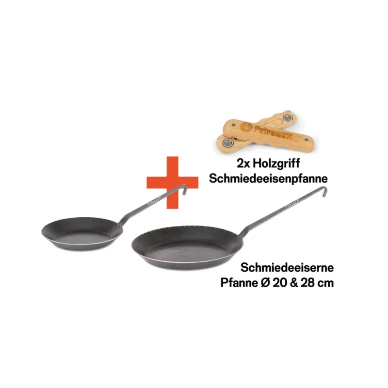 Pfannen-Set Schmiedeeisen Expressversand